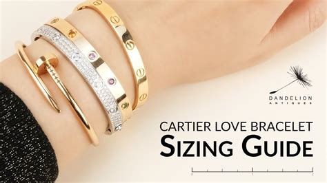 cartier love bracelets sizes|cartier love bracelet real.